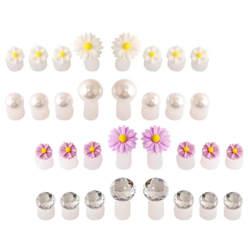 Miniatura 15 de 32 piezas de esmalte de uñas para dedos de los pies, separadores de dedos de silicona para arte de uñas, estirador de dedos, herramientas de Como se