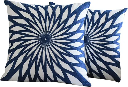 MIFXIN Juego de 2 fundas de cojín decorativas de 18 x 18 pulgadas, fundas de almohada cuadradas suaves para sala de estar, sofá, cama, decoración