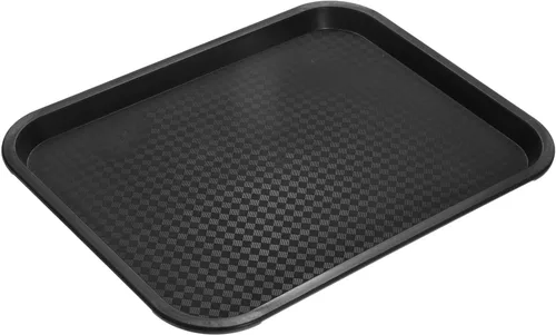uxcell Bandejas de plástico de comida rápida a granel de 10 x 14 pulgadas, bandejas rectangulares para servir, bandejas para cafetería, platos para