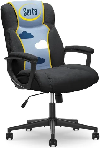 Miniatura 3 de Serta Silla de oficina Style Hannah II, cuero consolidado gris Harvard