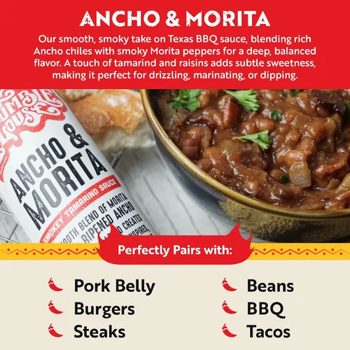 Miniatura 4 de Humble House - Salsa picante de chiles Ancho & Morita, baja en calorías y sodio, condimentos veganos para alitas de pollo, filetes, tacos