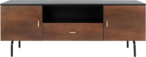 Miniatura 8 de SAFAVIEH Genevieve - Soporte de TV para pantalla plana de hasta 65 pulgadas, acabado lavado gris y blanco, gabinete de almacenamiento moderno