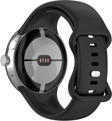 Miniatura 2 de Paquete de 2 correas para Google Pixel Watch 3 de 1.614 pulgadas/Pixel Watch 2/Pixel Watch, para mujeres y hombres, correa de silicona suave