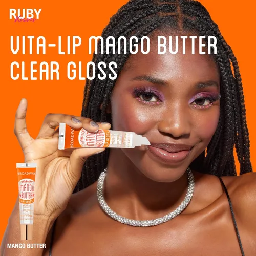 Miniatura 7 de Ruby Kisses Broadway Vita-Lip Brillo de labios transparente (paquete de 7) Bálsamo labial ultrahidratante y calmante con vitaminas, acabado de alto