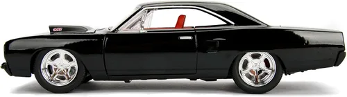 Miniatura 4 de Jada Big Time Muscle 1:24 1970 Plymouth Road Runner - Coche fundido a presión, juguetes para niños y adultos (negro)