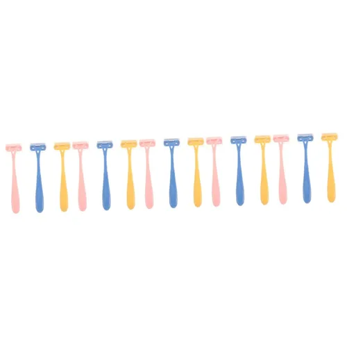 Beavorty 15 piezas de depilación manual mini recortadora de pelo corporal afeitadora desechable afeitadora facial depilación rasuradoras para