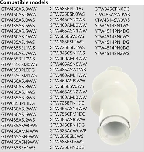 Miniatura 3 de Proveedor operado y basado en EE. UU. - Reemplazo del taladro agitador de lavadora WH43X31240 y tapa agitadora corta WH43X25443 - Compatible