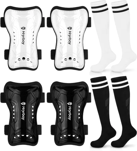Miniatura 16 de Hryrbay Kids Soccer Shin Guards and Socks Toddler Soccer Shin Pads Protective Defender Gear for Boys Girls Ages 3-15 Great for Training, Matches