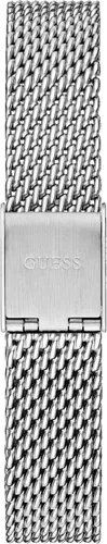 Miniatura 3 de GUESS US - Reloj analógico de malla en tono oro rosa con diamantes para mujer, plateado