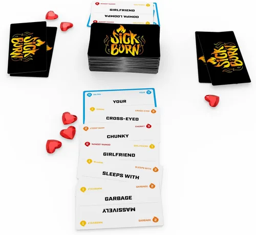 Miniatura 3 de Endless Games Juego de cartas Sick Burn - Combina palabras y frases para insultar a tus amigos, juego de fiesta para 2 a 8 jugadores, a partir de 14