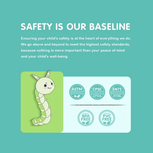 Miniatura 6 de Infinno Juguetes musicales y sensoriales de peluche para bebés, niñas y niños, juguetes suaves de seguridad para recién nacidos de 0-3-6-12 meses