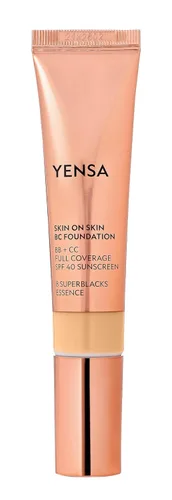 Miniatura 7 de YENSA BC Foundation - Base de cobertura completa, crema CC y BB en uno con SPF 40, enriquecida con ácido hialurónico y péptidos para hidratar