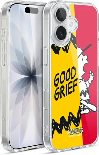 Miniatura 263 de Head Case Designs Funda de gel con licencia oficial de Peanuts Snoopy & Woodstock Halfs and Laughs [protección de grado militar] compatible