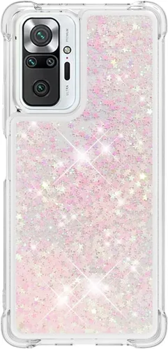 Miniatura 33 de Glitter Sparkle Moving Quicksand Flowing Cover para Xiaomi Redmi Note 10S Bling Liquid Clear Star Heart Silicona Bumper Funda transparente de goma a