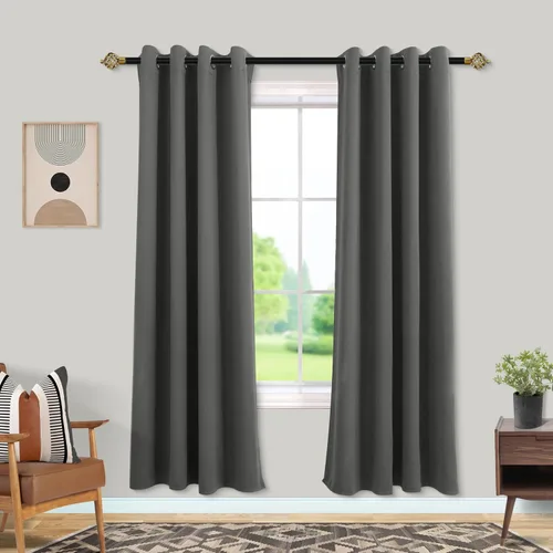 Miniatura 150 de Mrs.Naturall Cortinas Azul Real para Dormitorio, Cortinas Opacas Cortas Medianas Azul Cobalto para Cocina Decoración de Habitación de Adolescentes