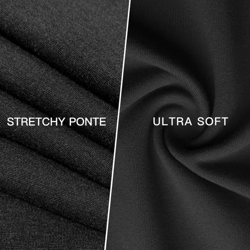 Miniatura 3 de Tapata Pantalones de maternidad para mujer de 28, 30, 32 pulgadas, corte de bota, pantalones de vestir con bolsillos sobre el vientre, pantalones