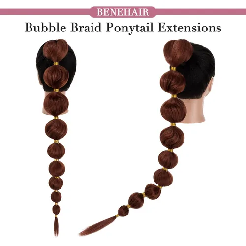 Miniatura 4 de Benehair Extensión de cola de caballo con cordón, 24 pulgadas de largo, pelo sintético lacio, extensiones de cabello de cola de caballo con clip