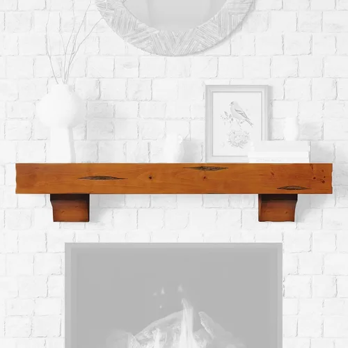 Miniatura 8 de Breckenridge - Repisa para chimenea Castaño Rústico