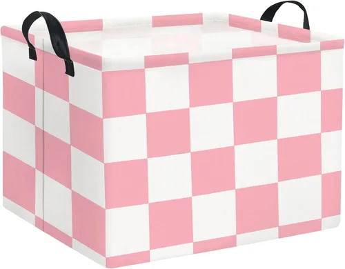 Miniatura 20 de Cesta rectangular de almacenamiento para niños, cesta de almacenamiento para bebés con asas para la cocina del hogar, lindo organizador de juguetes