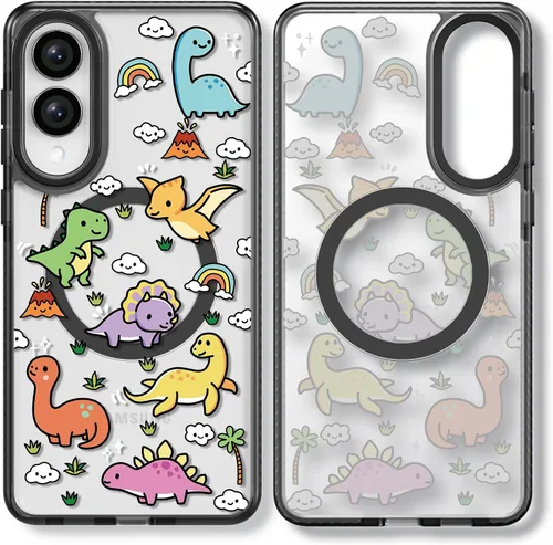 Miniatura 72 de Rosarnnah Funda compatible con Samsung Galaxy S24 Ultra, bonita estética, a la moda, divertida funda con estampado de gatito y gato, duradera a
