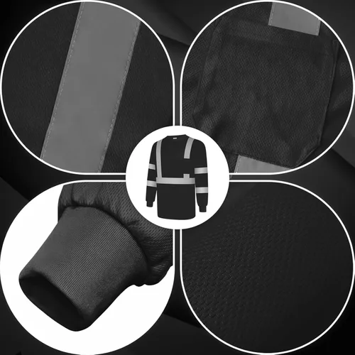 Miniatura 3 de Camisas de seguridad Uno Mejor para hombre Clase 3 Camisas de alta visibilidad, Camisas reflectantes de alta visibilidad para hombre y mujer