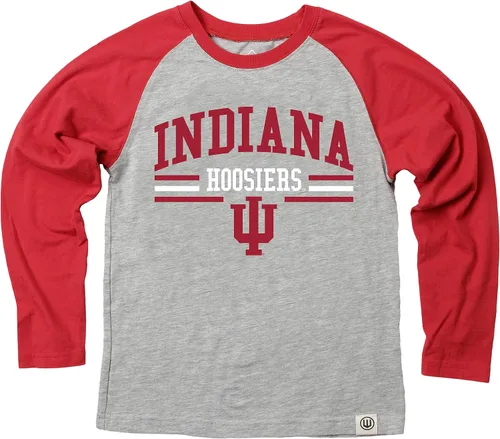 Wes and Willy NCAA playera raglán de manga larga para niños