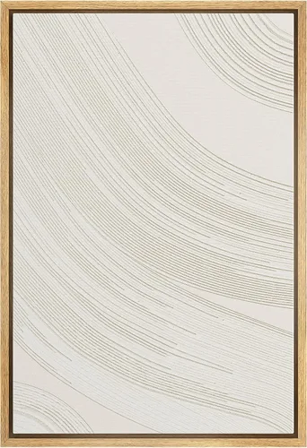 Miniatura 32 de SIGNWIN Lienzo enmarcado para pared, diseño de planta de bosque de montaña verde pastel, naturaleza, ilustraciones de área silvestre, arte moderno