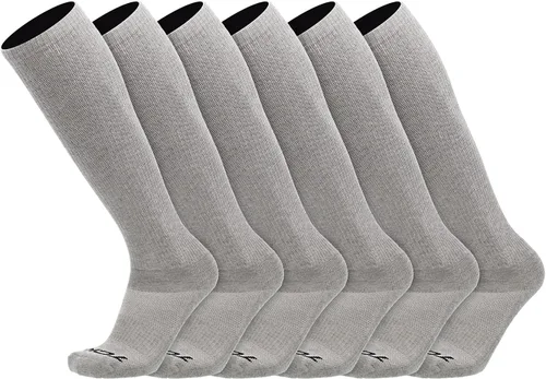 Calcetines de trabajo por encima de la pantorrilla para hombres y mujeres 9-11, 10-13, 13-15, absorben la humedad, calcetines altos acolchados hasta