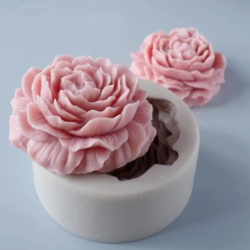 Miniatura 9 de Moldes de velas de flores de peonía, moldes de silicona 3D para jabón hecho a mano, velas de jabón, moldes de resina, moldes de manualidades