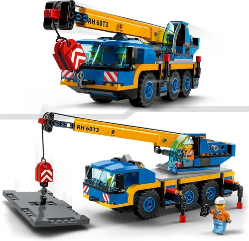 Miniatura 8 de Lego 60324 City Off-Road grúa, grúa y camión de juguete con ganchos, vehículo de juguete para construir para niños y niñas a partir de 7 años