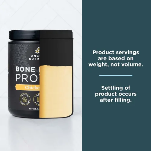 Miniatura 6 de Ancient Nutrition Proteína en polvo de caldo de hueso, sopa de pollo, polvo de caldo de hueso de pollo alimentado con pasto y carne de vacuno, 15g
