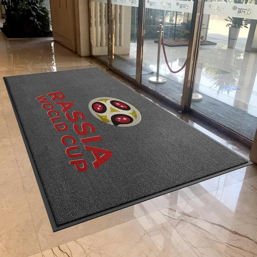 Alfombrillas comerciales personalizadas para puertas Alfombra con logotipo personalizado Texto de entrada Alfombra para entrada con respaldo de goma
