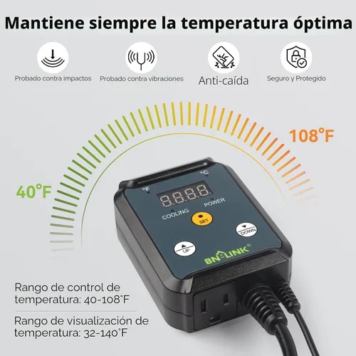 Miniatura 3 de Century controlador de termostato de refrigeración digital para dispositivo de refrigeración 40-108°F
