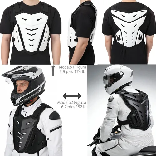 Miniatura 2 de Chaleco de Protección de Cuerpo Ligero para Motocicleta, Armadura para Cuerpo, Protector para Moto de Tierra, Carreras, Ciclismo, Esquí, Motocross