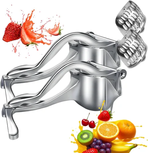 Exprimidor Manual, Exprimidor de Mano y Prensa para Extracción Eficiente de Jugo - Exprimidor de Cítricos de Aleación de Aluminio para Limón,