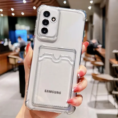 Miniatura 104 de Tuokiou Funda para Samsung Galaxy A14 5G, Fundas Protectoras Transparentes con Ranura para Tarjetas, Funda Cartera de TPU Suave Ajustada Resistente