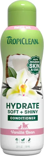 TropiClean Acondicionador para Perros, Acondicionador Fácil de Desenredar e Hidratante, Seguro para Cachorros, Fabricado en los Estados Unidos,