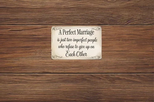 Miniatura 6 de Letreros de hojalata retro divertidos para sala de matrimonio, decoración de pared de 12 x 8 pulgadas