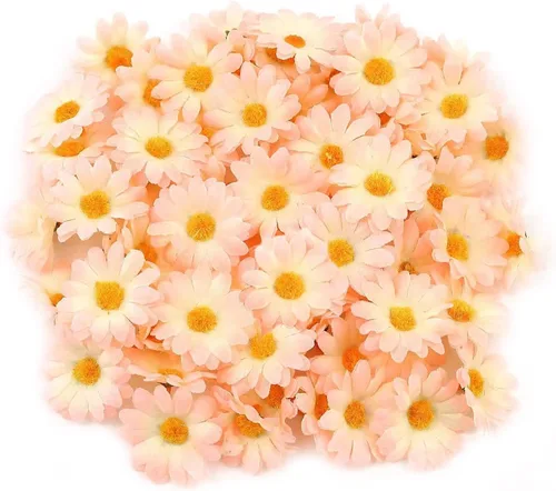 Miniatura 23 de 100 cabezas de girasol de seda de 1.969 in, 2 pulgadas, decoración de boda, corona de regalo, álbum de recortes, manualidades, fiesta, festival