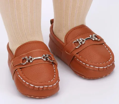 Miniatura 6 de QIETION Mocasines para bebés recién nacidos, para niños y niñas, zapatos de cuna con suela suave, antideslizantes, perfectos para bautizogateoboda