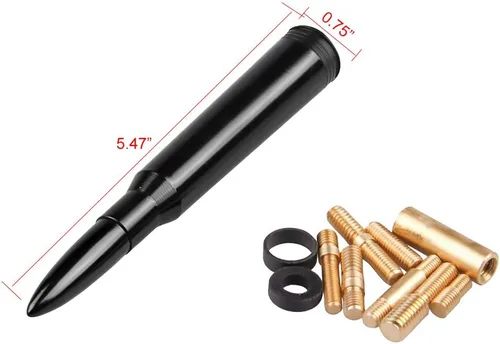 Miniatura 2 de Samman Antena de repuesto para vehículo con mástil de bala, radio de coche compatible con Ford F150 Series F250 F350 Super Duty Raptor Dodge RAM
