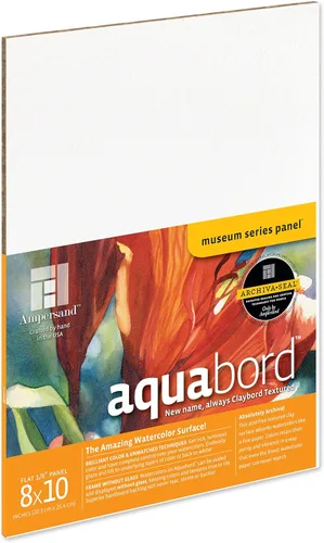 Miniatura 18 de Ampersand Art Supply Aquabord - Panel de pintura de acuarela, superficie altamente absorbente para acuarela, gouache y caseína de 8 x 8 pulgadas