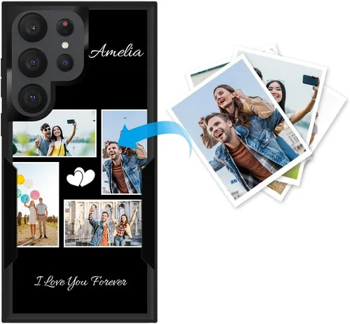 Miniatura 139 de Funda protectora personalizada para Samsung Galaxy S22 Ultra 5G (versión 2022), funda protectora de doble capa resistente con múltiples fotos, a