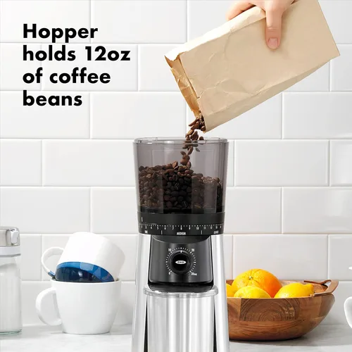 Miniatura 3 de OXO Molinillo de café con rebabas cónicas Brew + cuchara de café OXO Good Grips POP