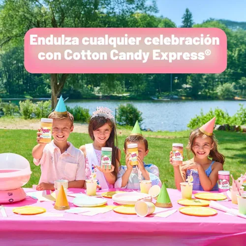 Miniatura 5 de Cotton Candy Express Paquete variado de azúcar para algodón de azúcar con 5 frascos de plástico de 11 onzas de lima, sandía, piña colada, frambuesa