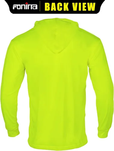 Miniatura 2 de FONIRRA Camiseta de manga larga de alta visibilidad para hombre, paquete de 3 camisas de trabajo de construcción con capucha