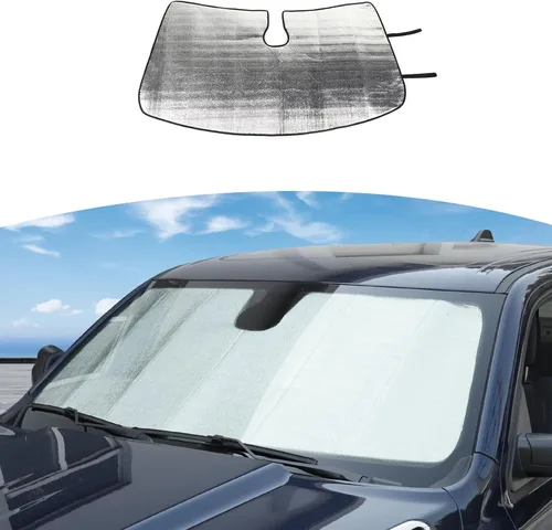 RT-TCZ Parasol para parabrisas RAM para Dodge RAM 1500 2500 3500 2018 - Presente parasol delantero RAM 18+