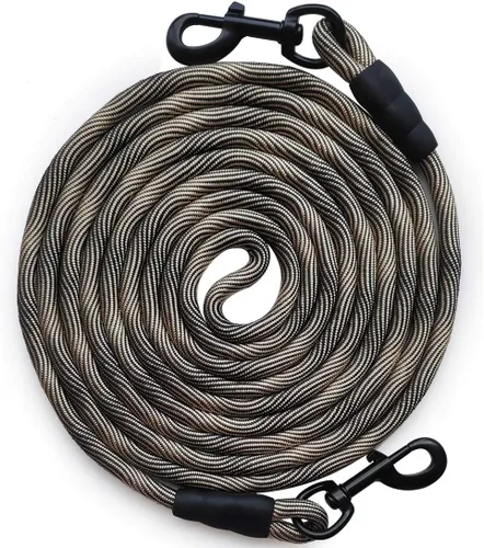 Miniatura 10 de BTINESFUL Correa de Amarre para Perro, Cuerda de Control Correa de Cuerda Larga, 8ft 12ft 20ft 30ft 50ft 75ft Correa para Perros de Patio - Perros