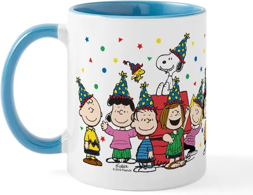 Miniatura 6 de CafePress Peanuts Gang Birthday - Taza de cerámica de 11 oz (11.0 fl oz)