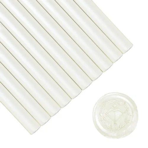 Miniatura 16 de SHOWIN Varillas de cera de sellado para pistola de pegamento para sello de cera, dorado metálico, ideal para invitaciones de boda, sobres